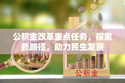 鹤城公积金改革重点任务，探索新路径，助力民生发展