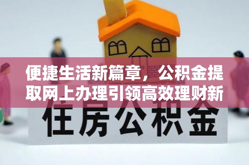 鹤城便捷生活新篇章，公积金提取网上办理引领高效理财新趋势