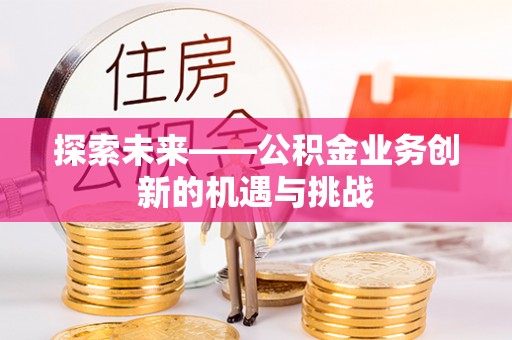 鹤城探索未来——公积金业务创新的机遇与挑战