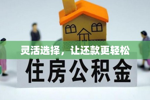 鹤城灵活选择，让还款更轻松