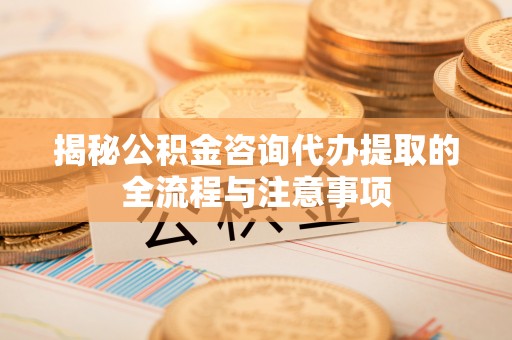 鹤城揭秘公积金咨询代办提取的全流程与注意事项