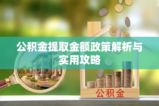 鹤城公积金提取金额政策解析与实用攻略