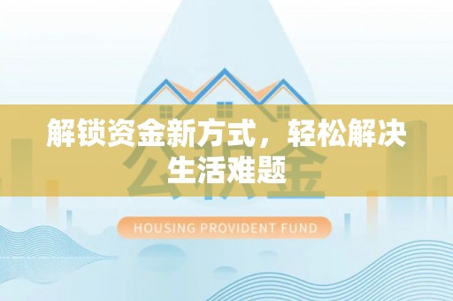 鹤城解锁资金新方式，轻松解决生活难题