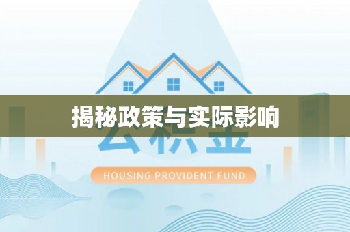 鹤城揭秘政策与实际影响