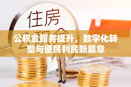 鹤城公积金服务提升，数字化转型与便民利民新篇章