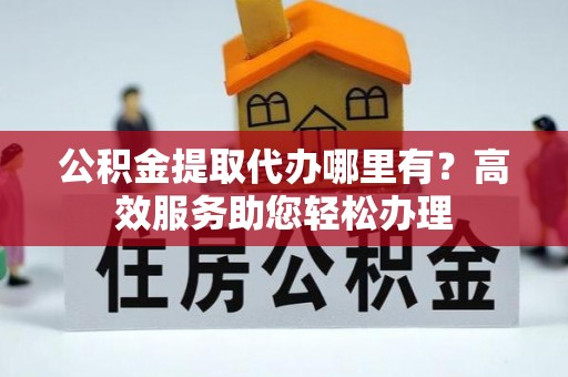 鹤城公积金提取代办哪里有？高效服务助您轻松办理