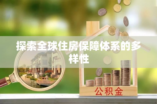 鹤城探索全球住房保障体系的多样性