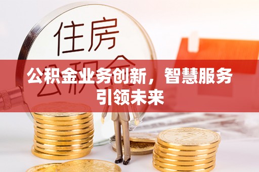 鹤城公积金业务创新，智慧服务引领未来