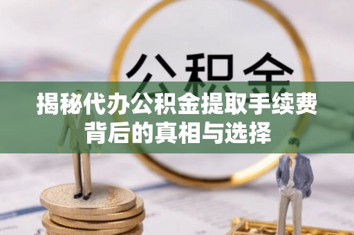 鹤城揭秘代办公积金提取手续费背后的真相与选择
