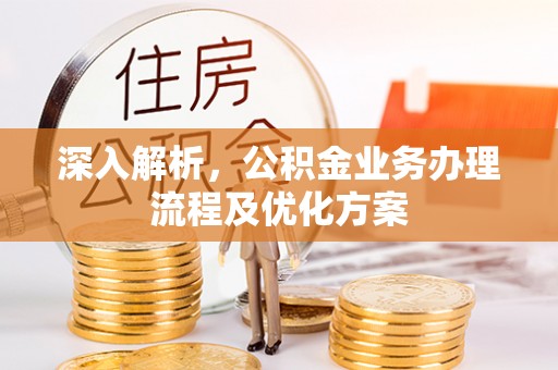 鹤城深入解析，公积金业务办理流程及优化方案