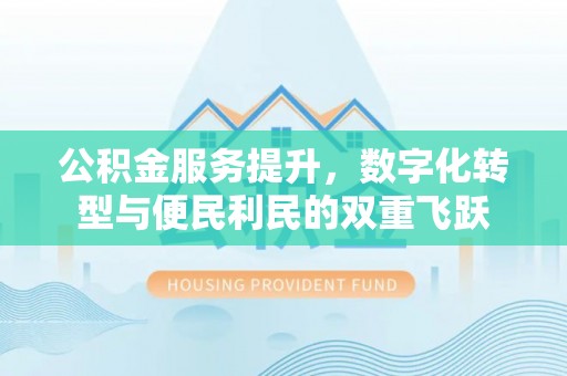 鹤城公积金服务提升，数字化转型与便民利民的双重飞跃